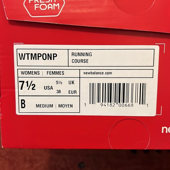 7.5 New Balance Fresh Foam Tempo road running shoes - Picture 6 of 6